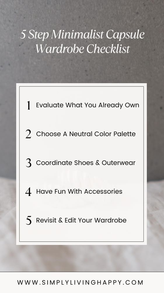 Minimalist Capsule Wardrobe Checklist
