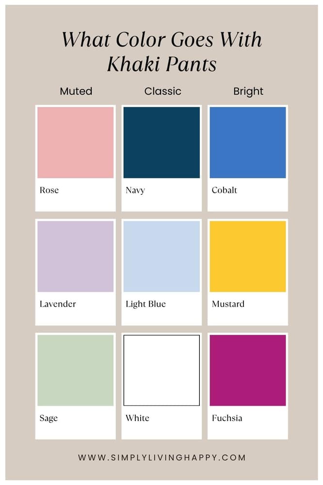 What Color Shirt Goes with Khaki Pants? Get the Best Outfit Ideas Here what color goes with khaki pants